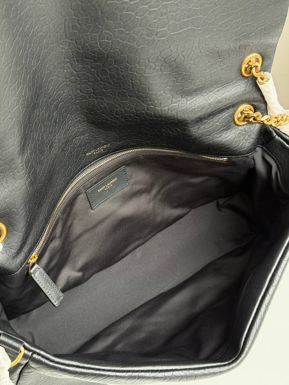 Saint Laurent Calypso Medium Padded Textured-Leather Shoulder Bag