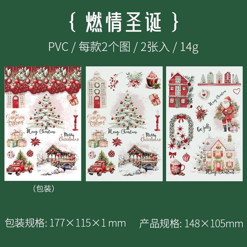 1202 Transfer Stickers Christmas Party Series
