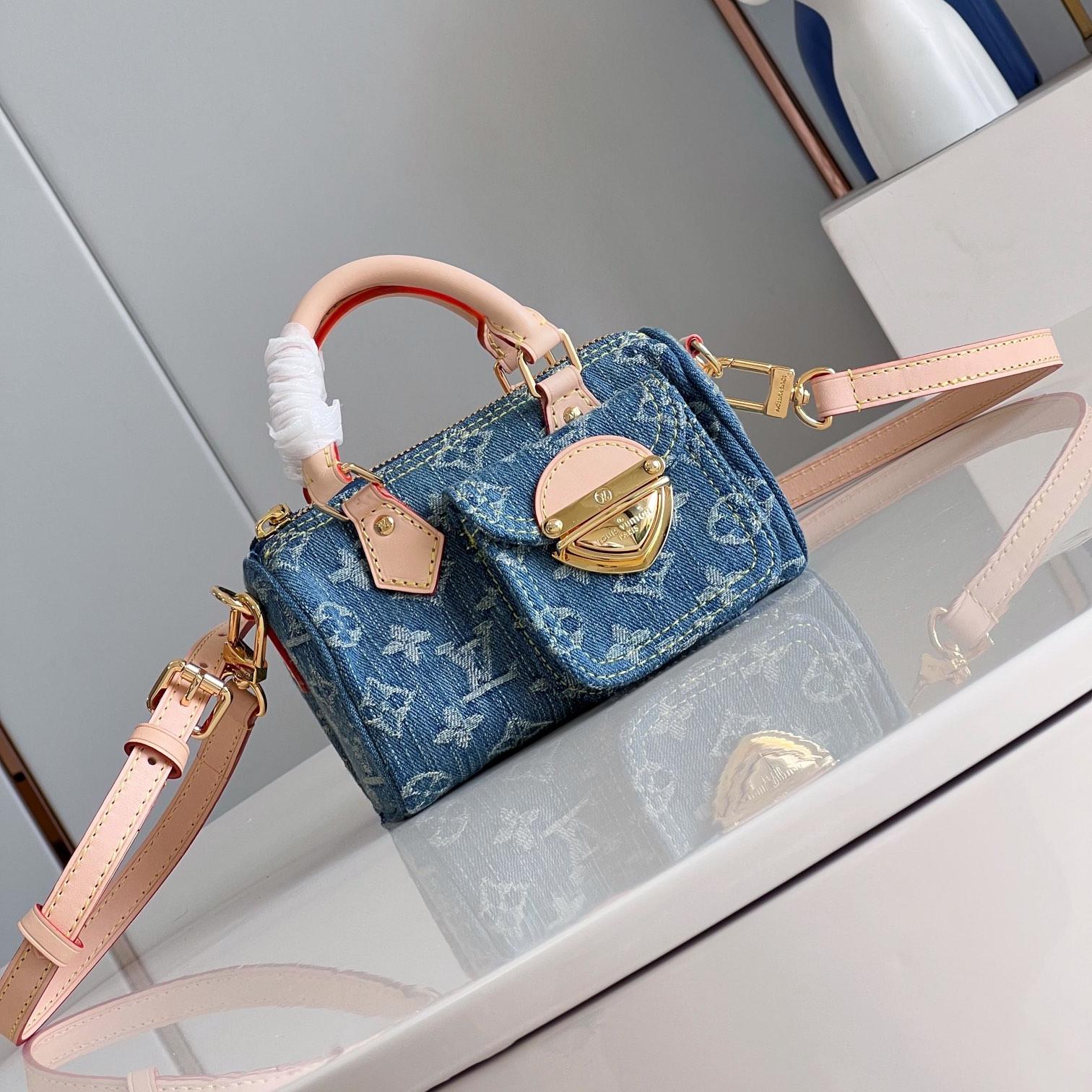LV Nano Speedy Hand Crossbody Bag