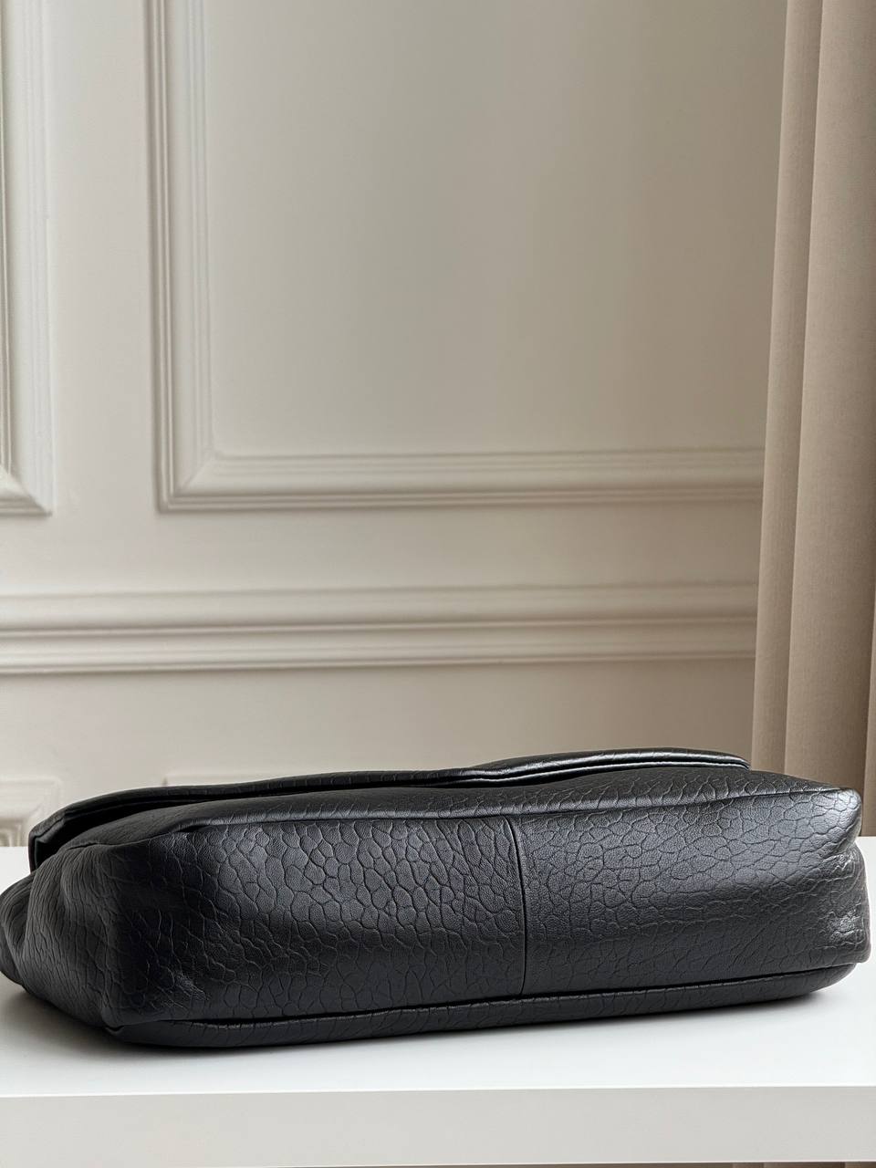 Saint Laurent Calypso Medium Padded Textured-Leather Shoulder Bag