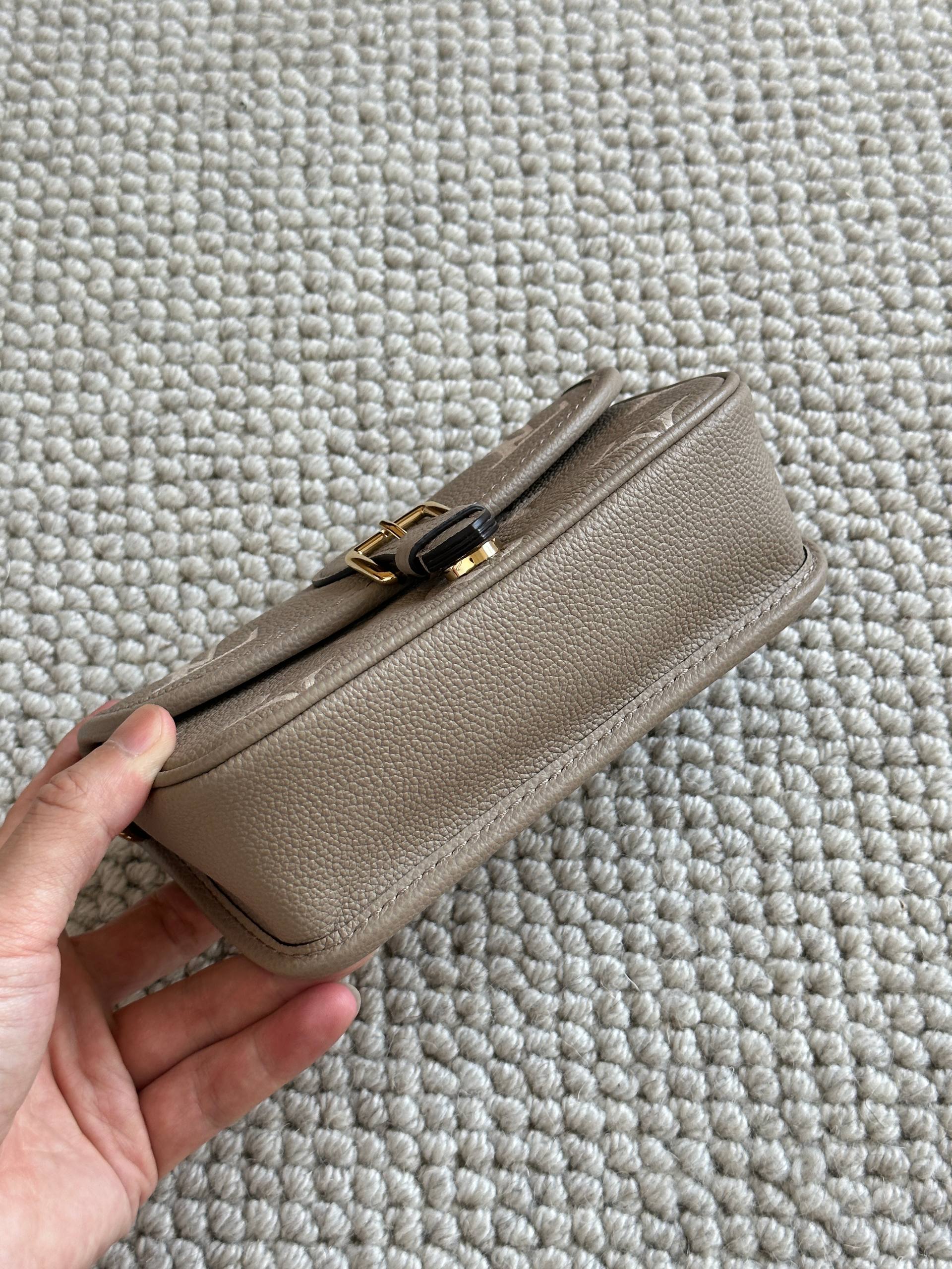 Louis Vuitton Grey Monogram Embossed Mini Metis Messenger Bag