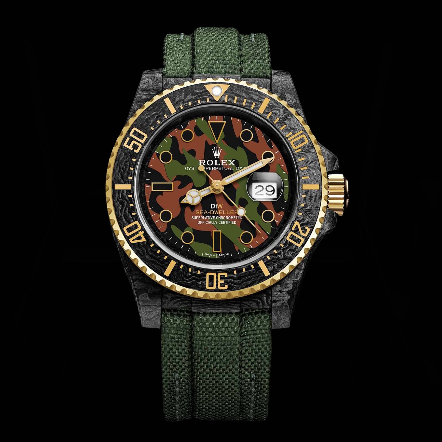 NTPT Carbon DiW Rolex Sea Dweller MILITARY【1:1 Replica】