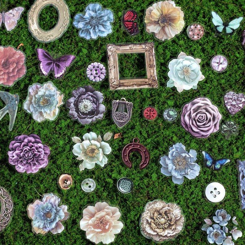 2125 Material paper Flower's Wonderful Journey Series