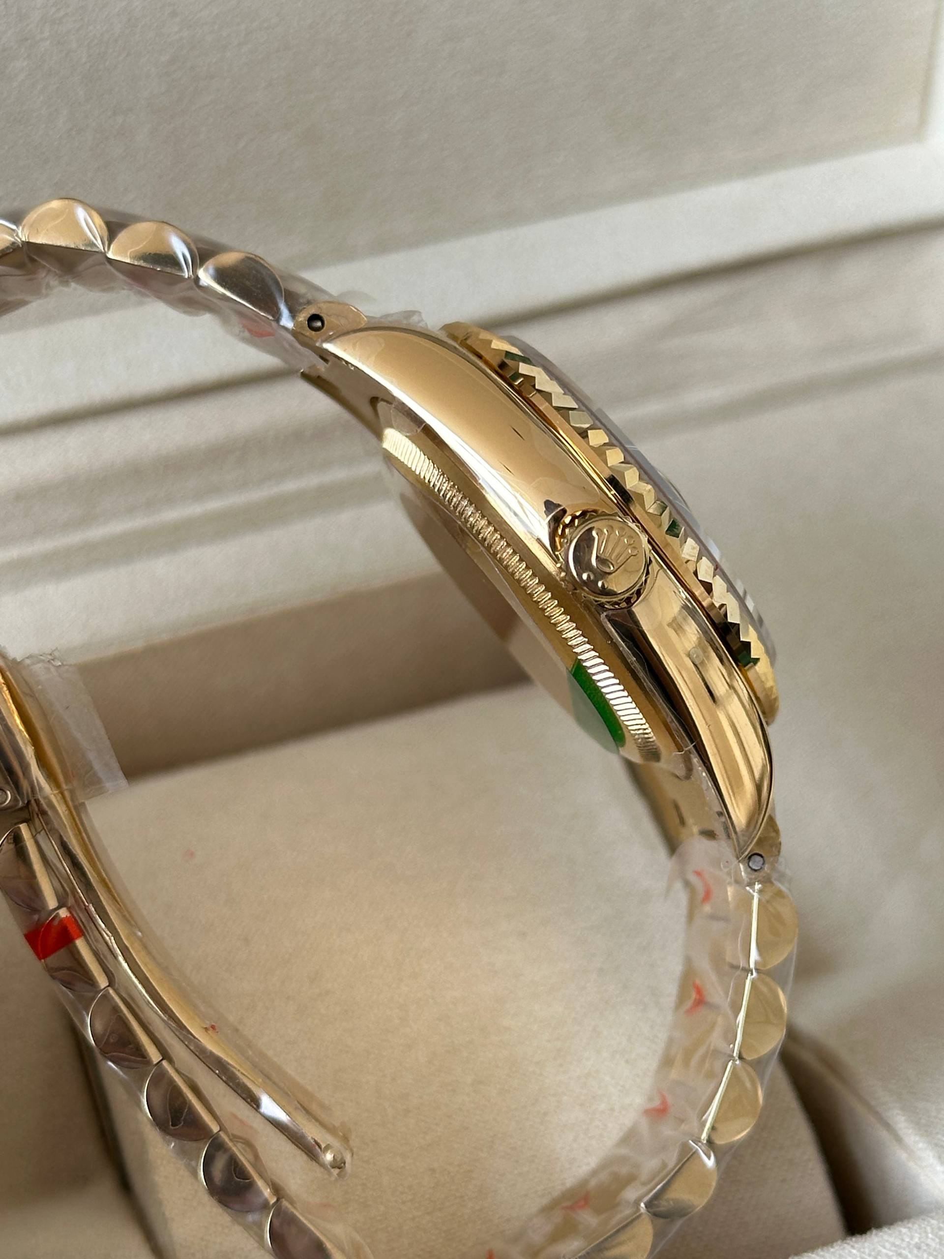 Rolex Full Gold Datejust Diamond Index Automatic Watch