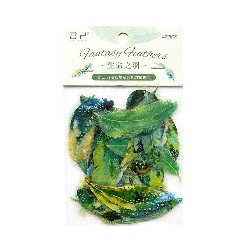 1166 Sticker Pack Fantasy Feather Series