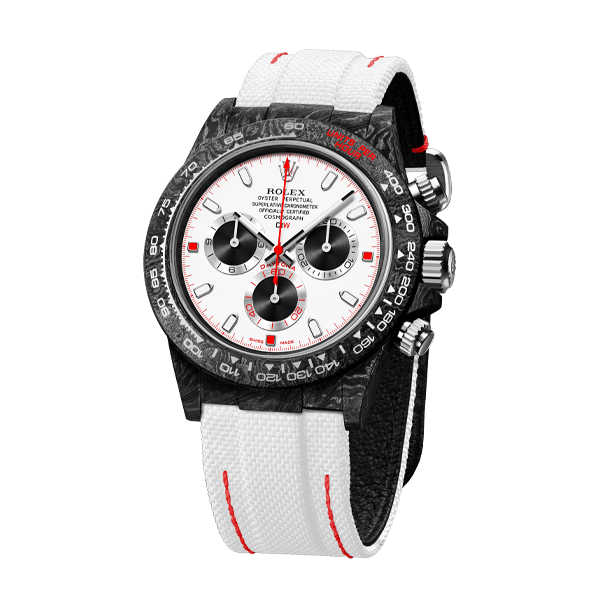 ROLEX Diw Daytona carbon speedster white 40mm oyster black【1:1 Replica】