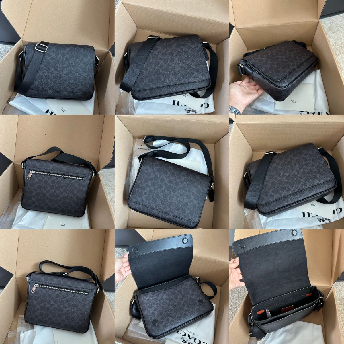 Men Handbag CDX85 CDX87 JACK 26 MESSENGER BAG IN SIGNATURE CANVAS