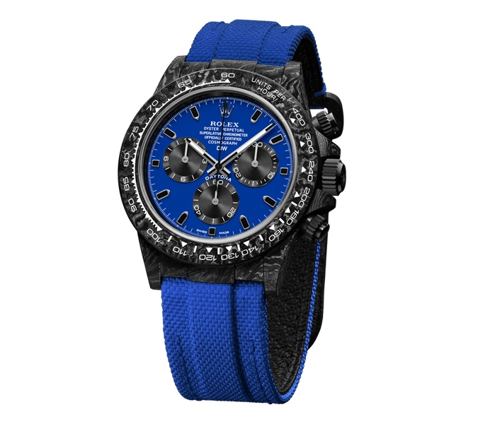 ROLEX Diw Daytona carbon miami blue 40mm oyster black【1:1 Replica】