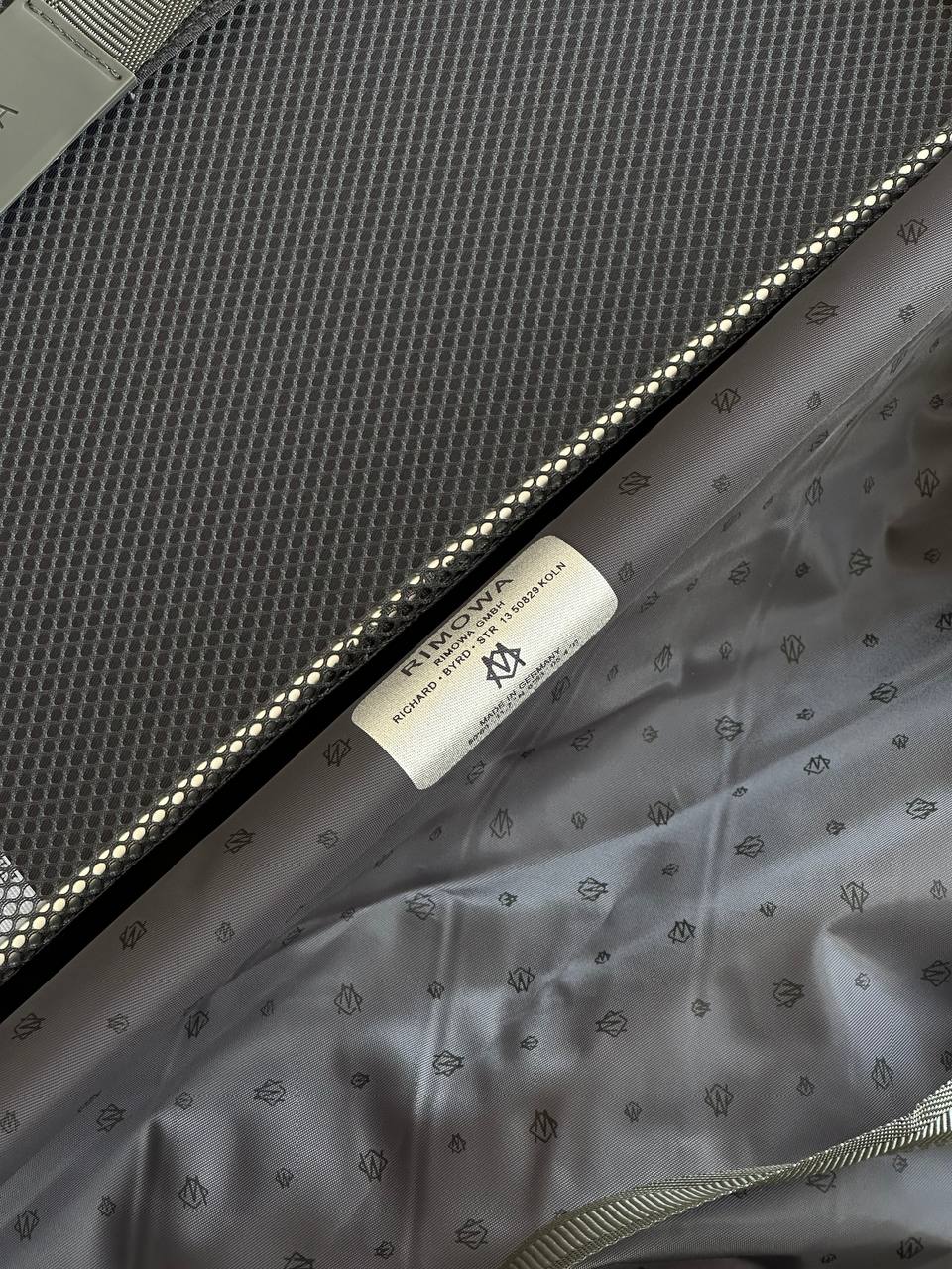 RIMOWA Classic Aluminum Suitcase with Leather Handles