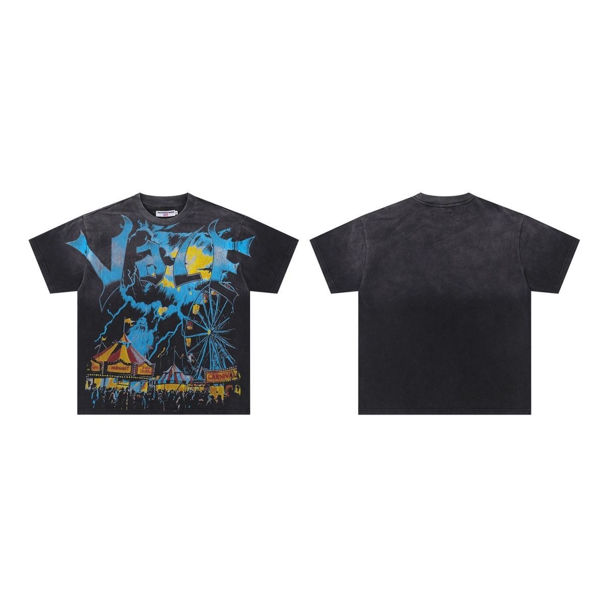 Vale Forever Ferris wheel Print Tee Washed Black