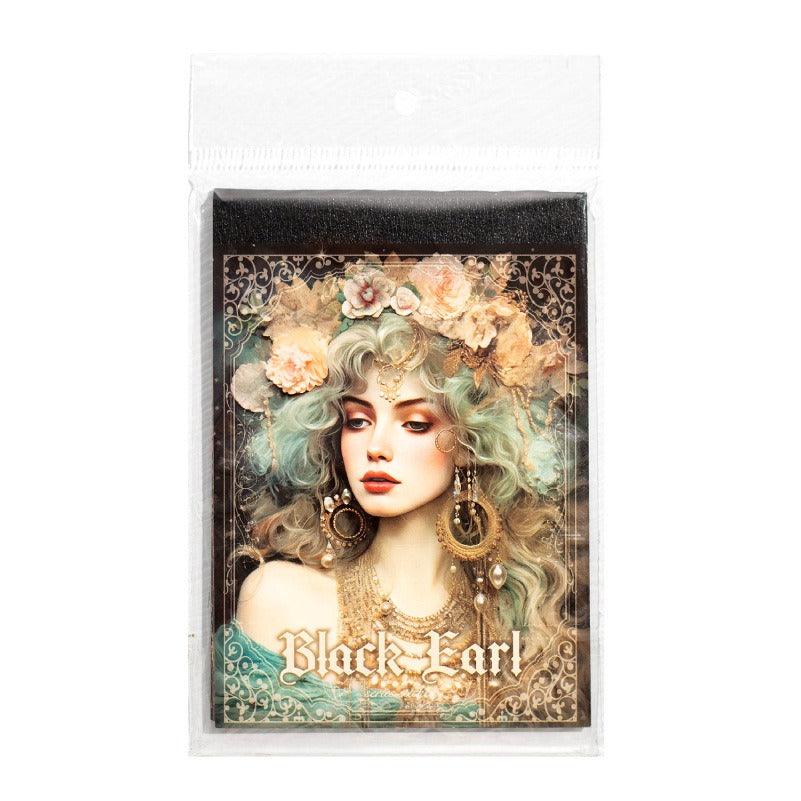 2011  Black Earl Collection Flower Butterfly Material Paper