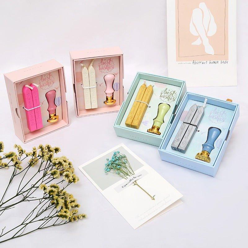 5015 Fire Lacquer Wax Stamp Set Macaron Handbook Stamps