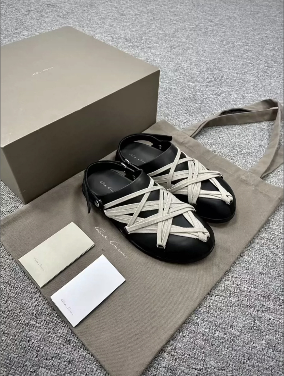 Rick Owens 2025 SS RO Mega Slide Black