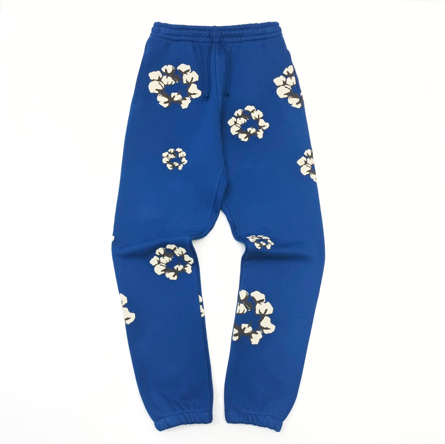 1:1 Best Quality Denim Tears Cotton Logo Pants Blue
