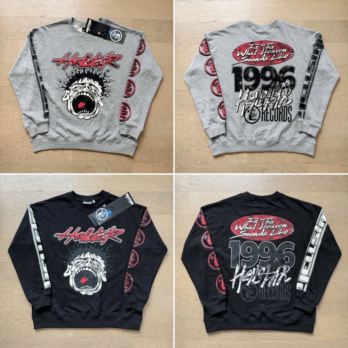 Hellstar 1996 red Letters Logo Crewneck 2 Colors