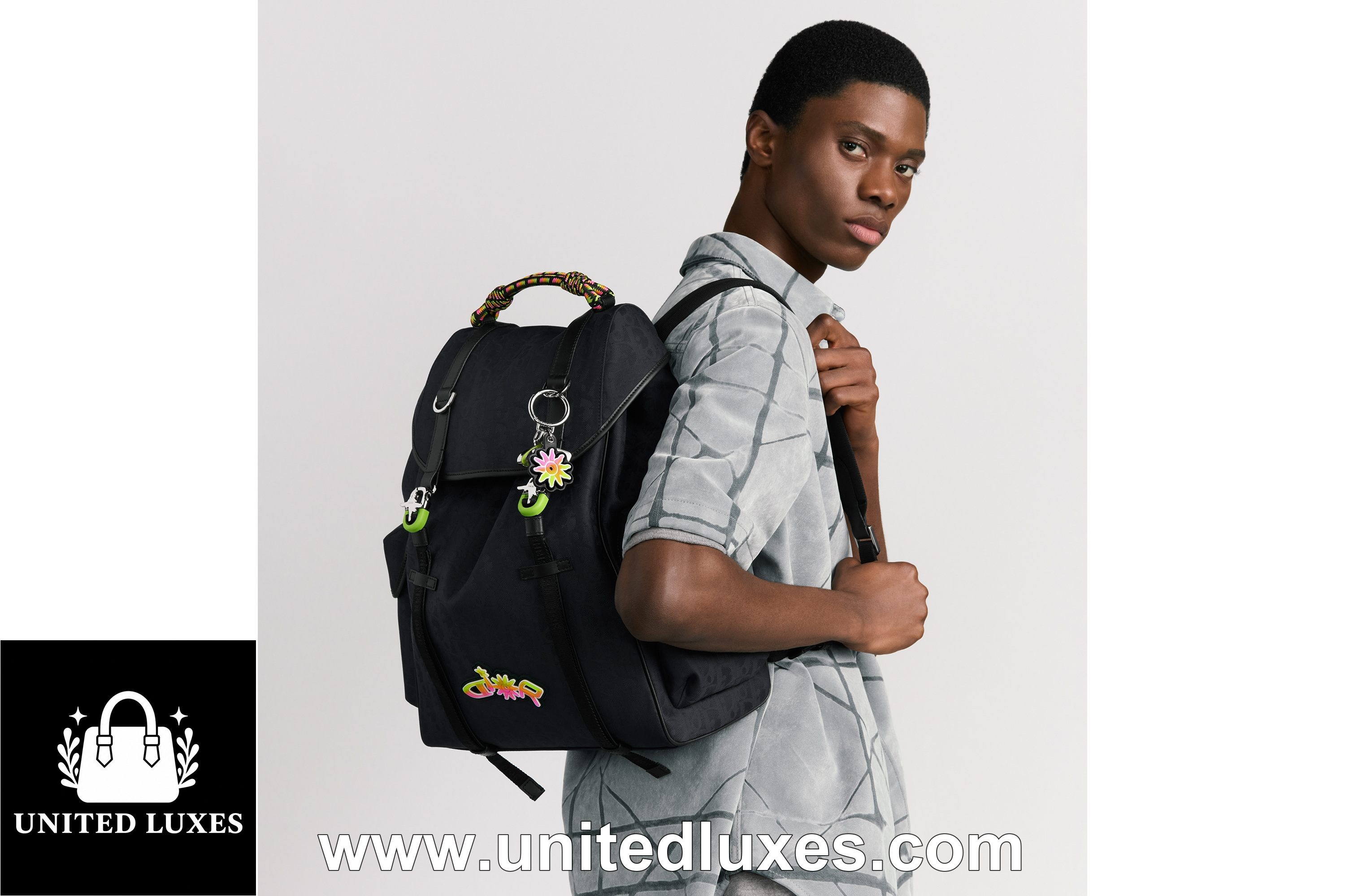 Replica DIOR AND LEWIS HAMILTON Dior Hit the Road Backpack with Flap