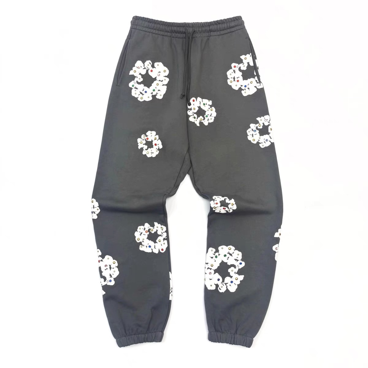 1:1 best quality DT rhinestone pants