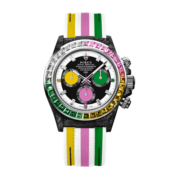 ROLEX Diw Daytona carbon rainbow candy 40mm carbon【1:1 Replica】