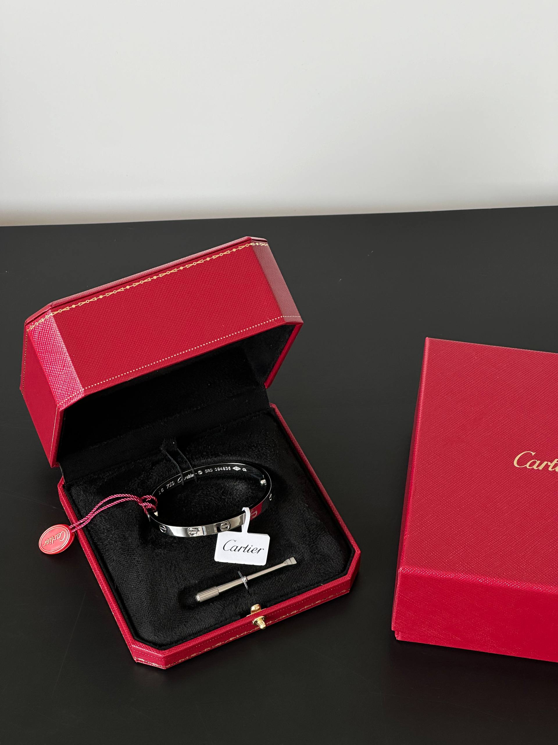 Cartier LOVE Bracelet (White Gold)