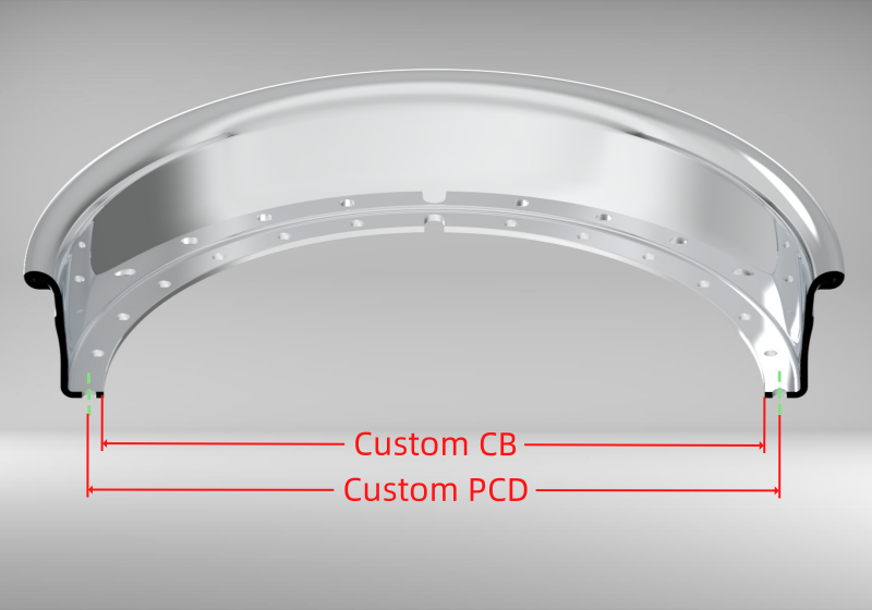 Custom 24 Inch Reverse Outer lip Rolled Flange