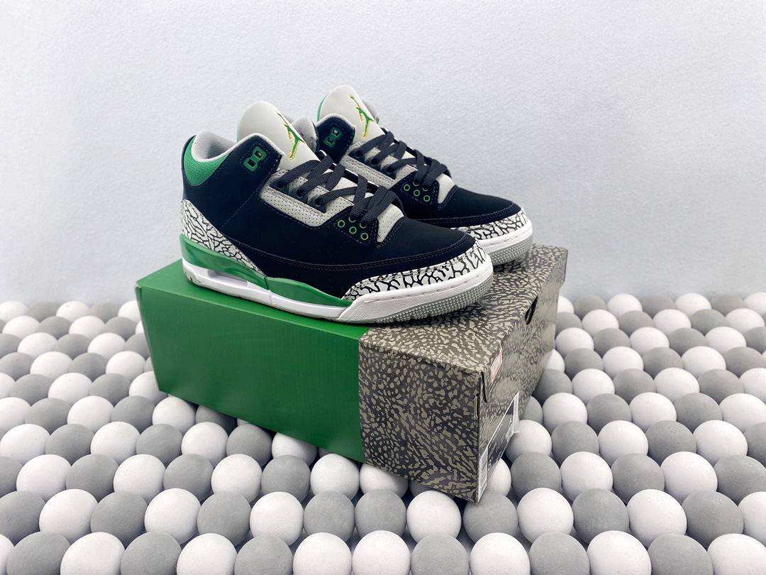 2024 Air Jordan 3 Retro Black X Green Color