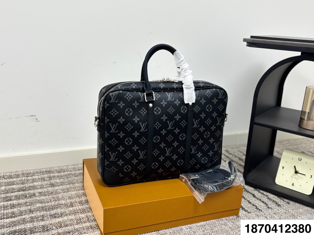 LV Briefcase Men's Shopping Bag