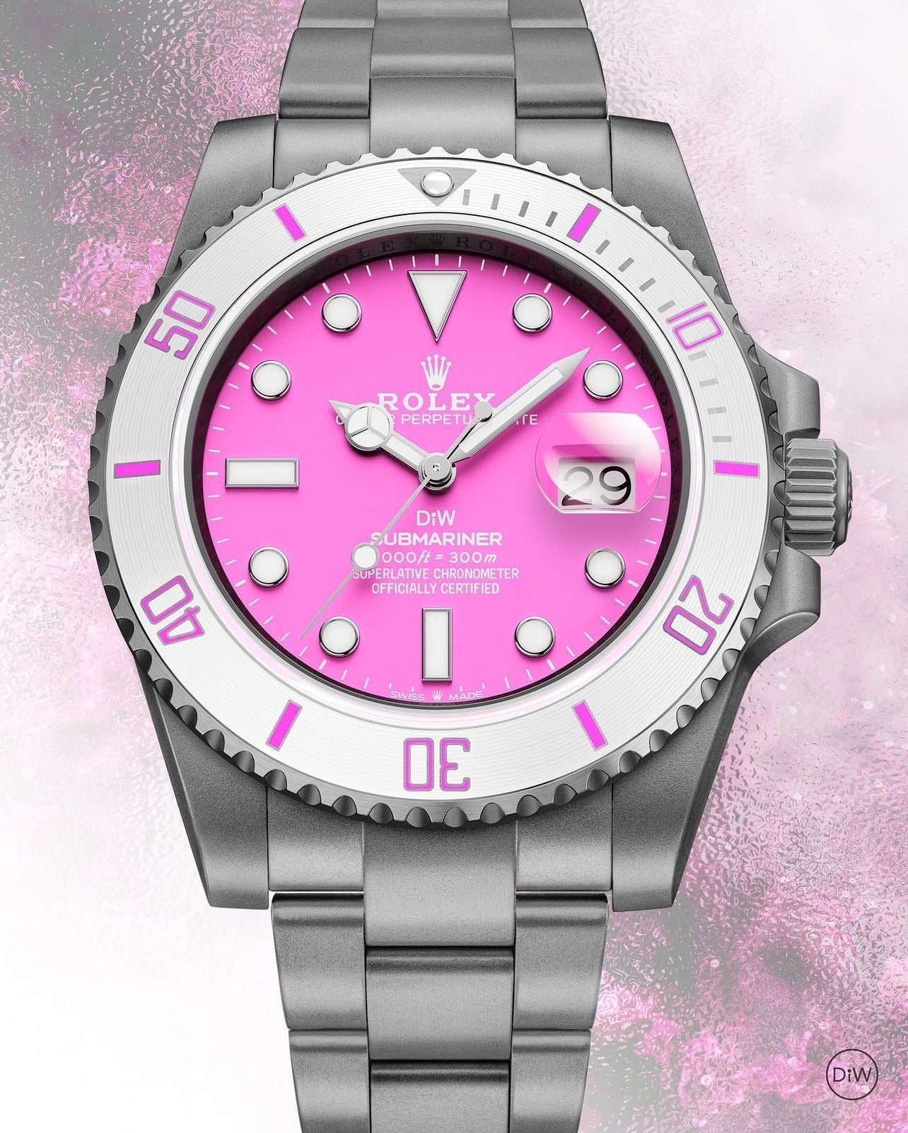 DiW Rolex Submariner FUCHSIA【1:1 Replica】