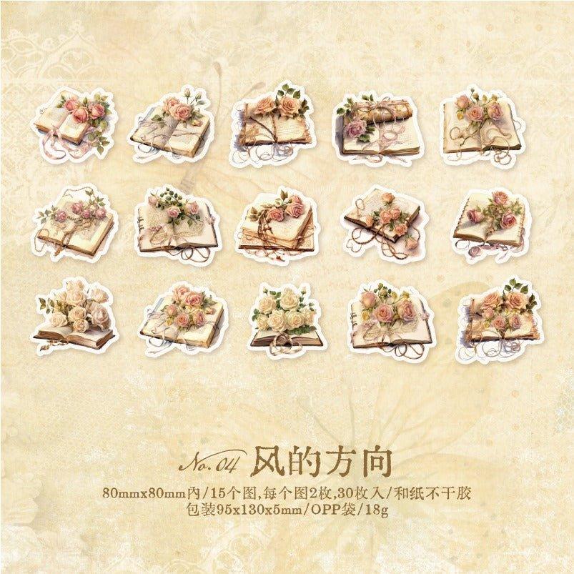 1154 Sticker Pack Bookish Time Series