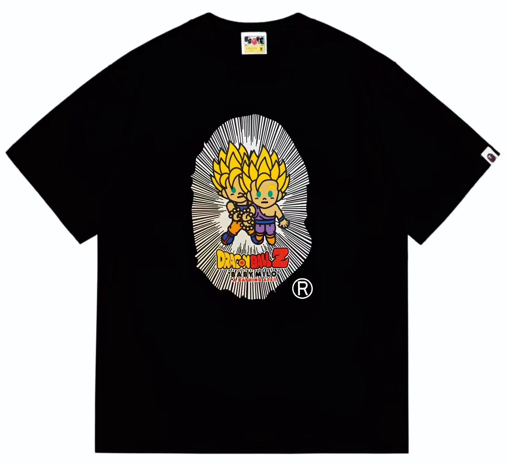 Seven gragon beads super saiyan man ape printed T shirt