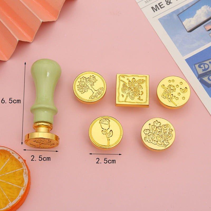 5019 Fire Lacquer Stamp Set Gift Envelope Wedding Invitation Stamps