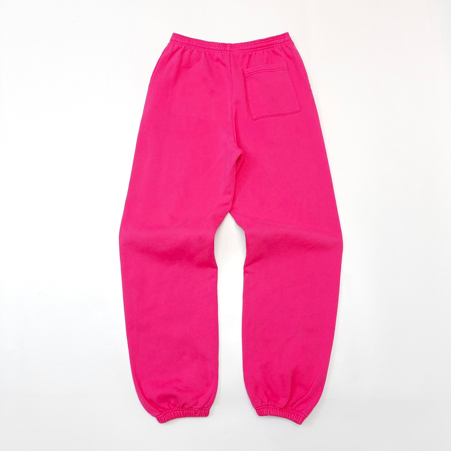 1:1 Best Quality Side Black Letters Pants Pink