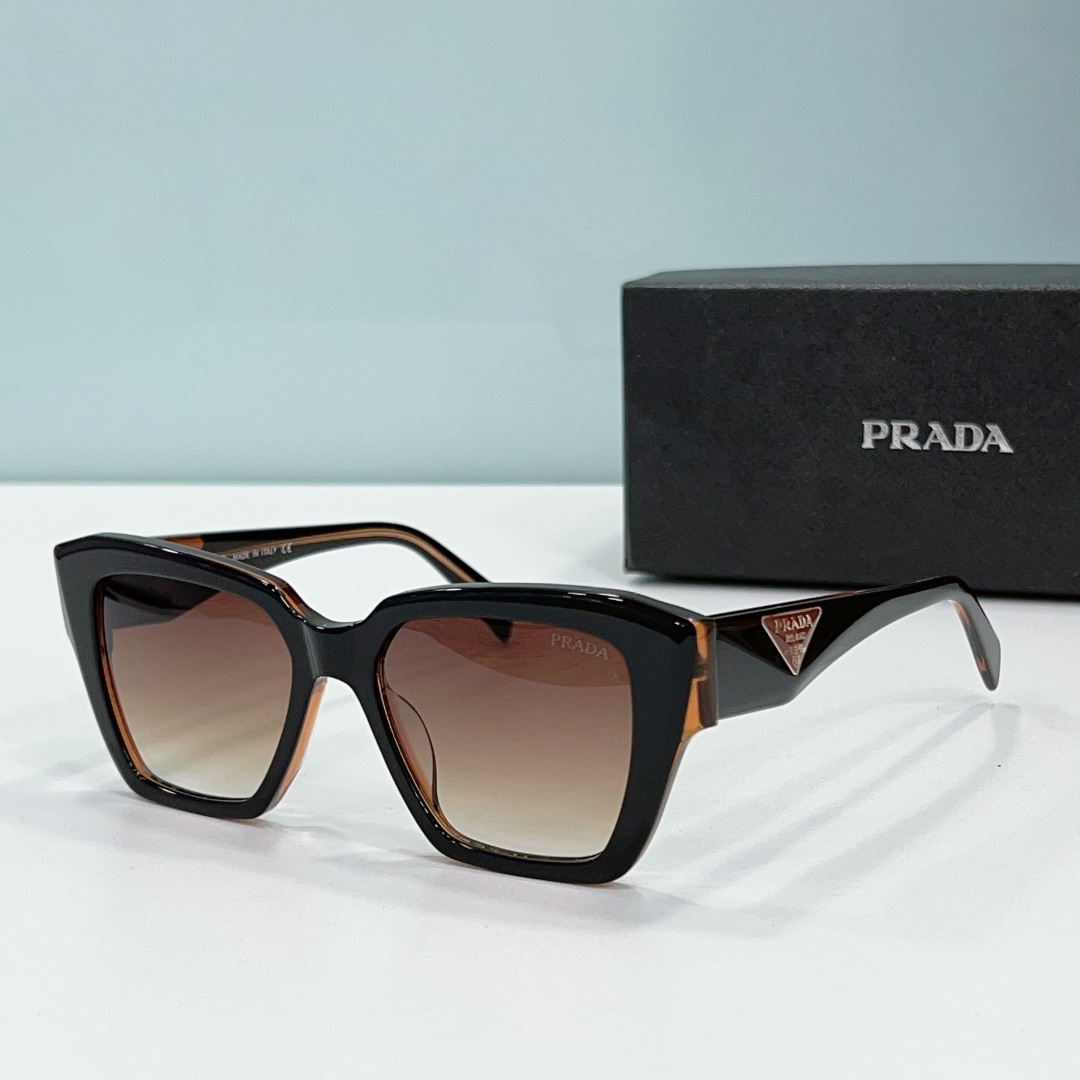 Prada  Classical stereogram  sunglasses Top quality