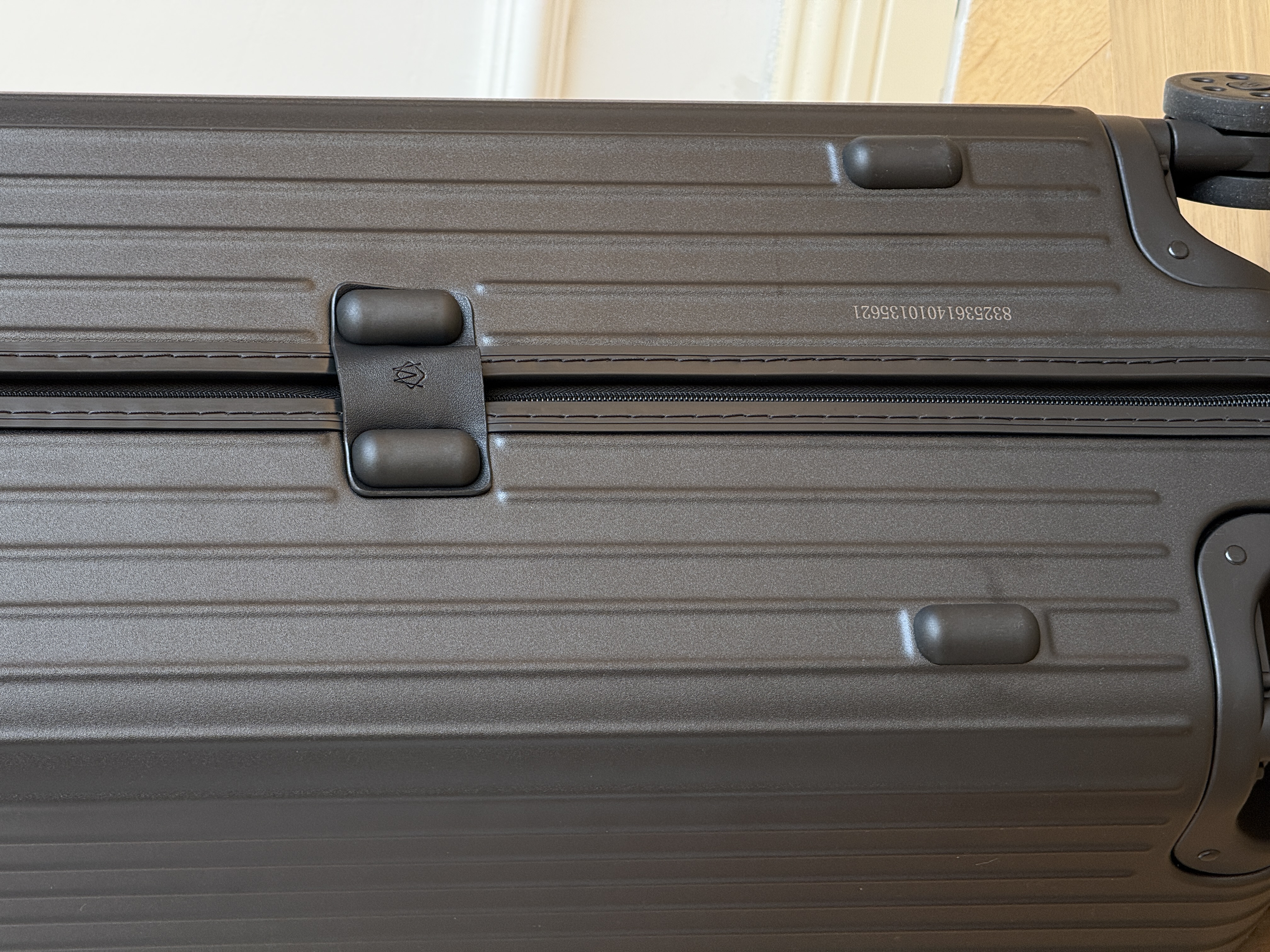 RIMOWA Essential Matte Black Vertical Groove Check-in Luggage