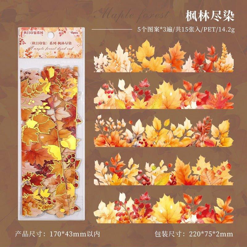 1175 Stamping Stickers Autumn Impression Series