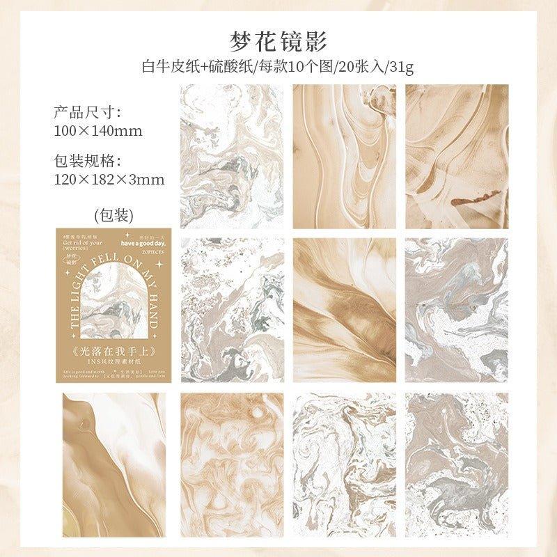 2148 Paper stock Light Falls on My Hands series