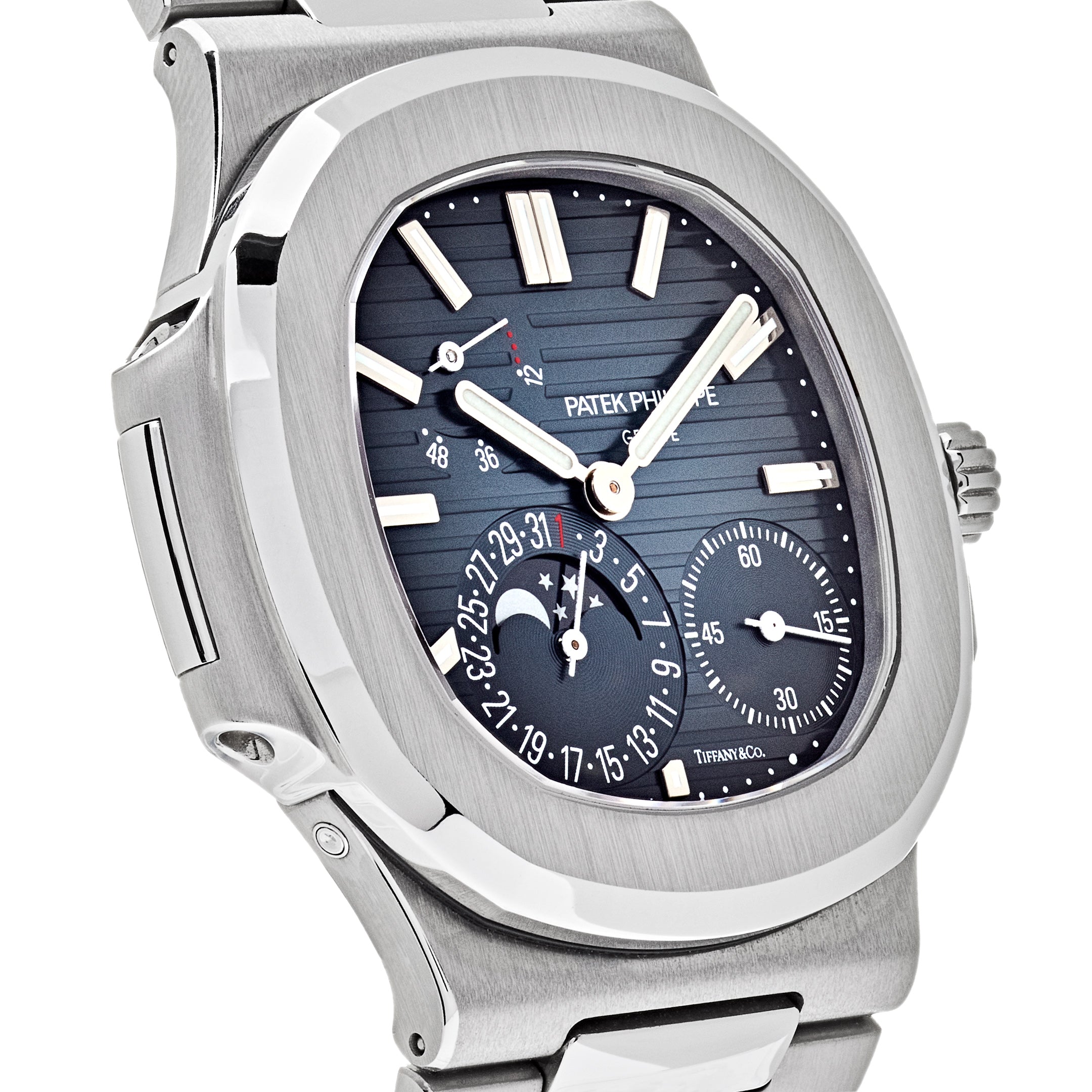 Patek Philippe Nautilus Moonphase Steel Tiffany Blue Dial 5712/1A-001【1:1 Replica】