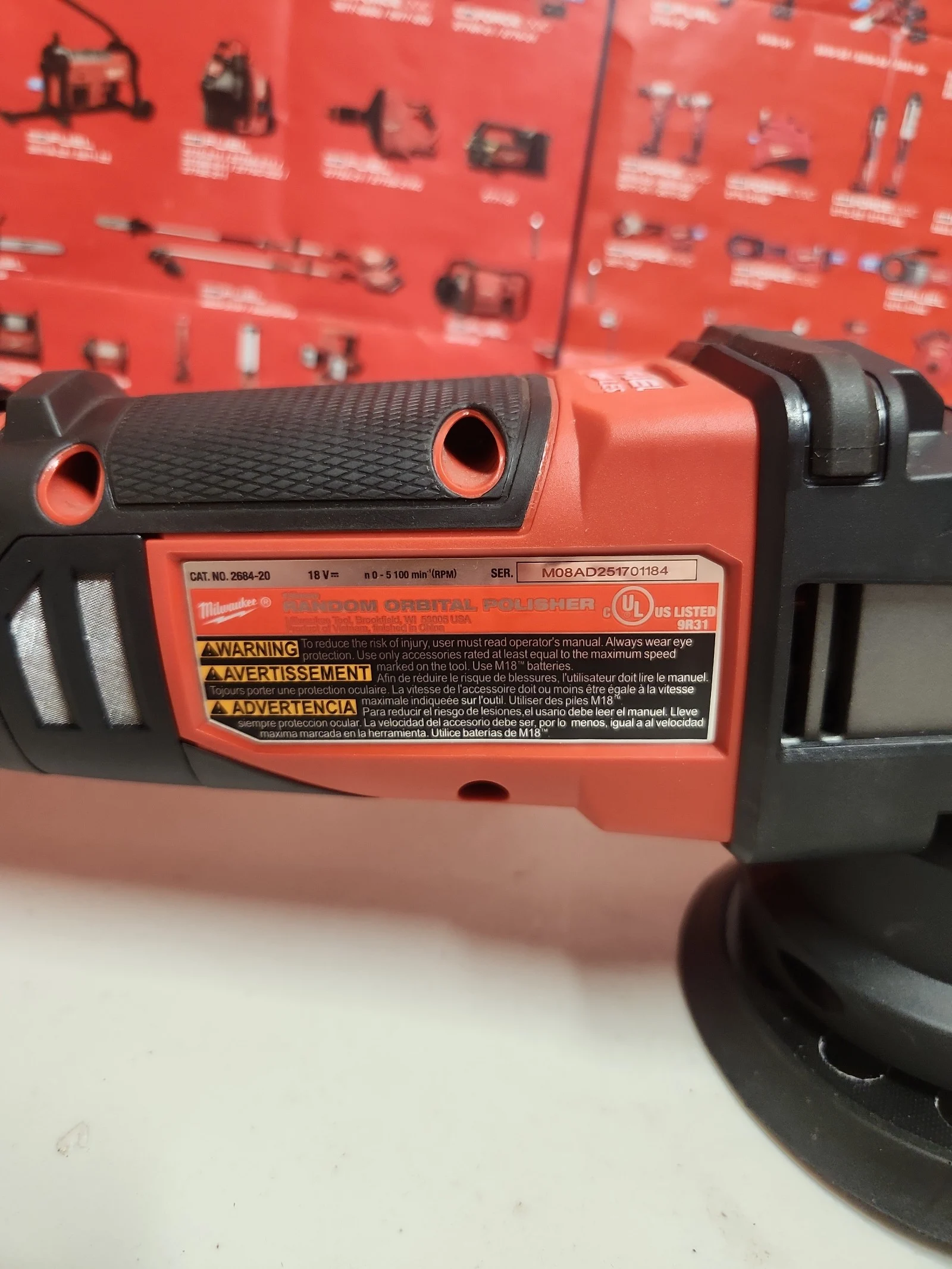 Milwaukee M18 Fuel 15mm Random Orbital DU267