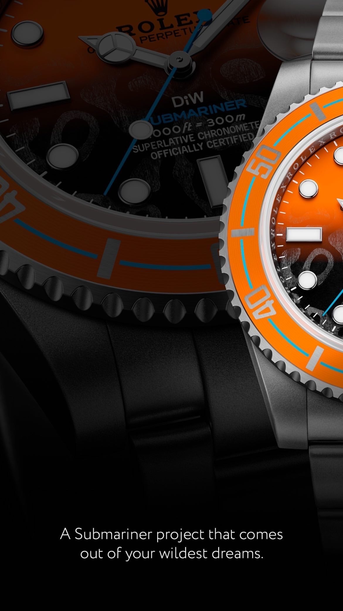 DiW Rolex Submariner PERSIMMON【1:1 Replica】