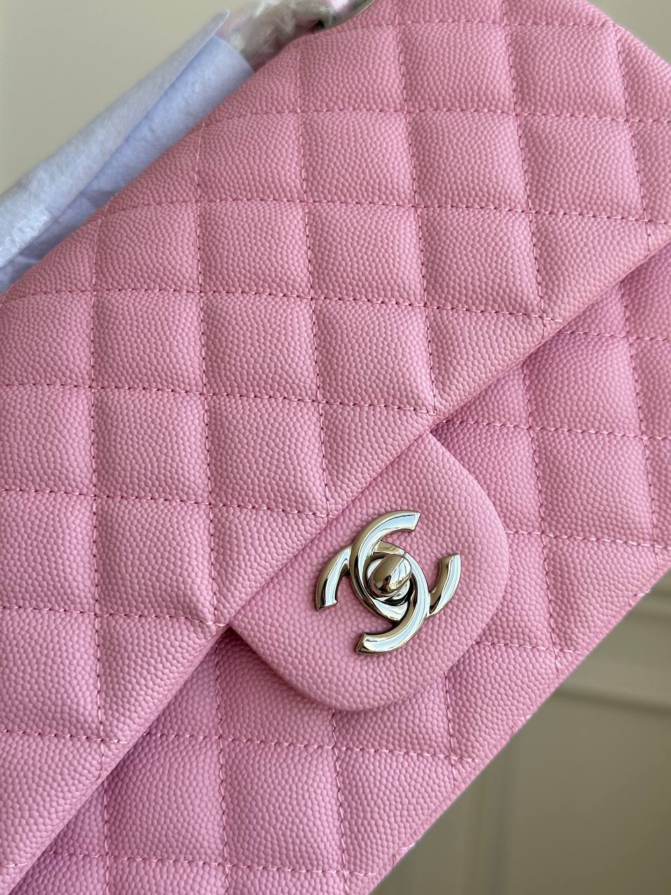 Chanel Medium Classic Flap Quilted Caviar Leather Bag