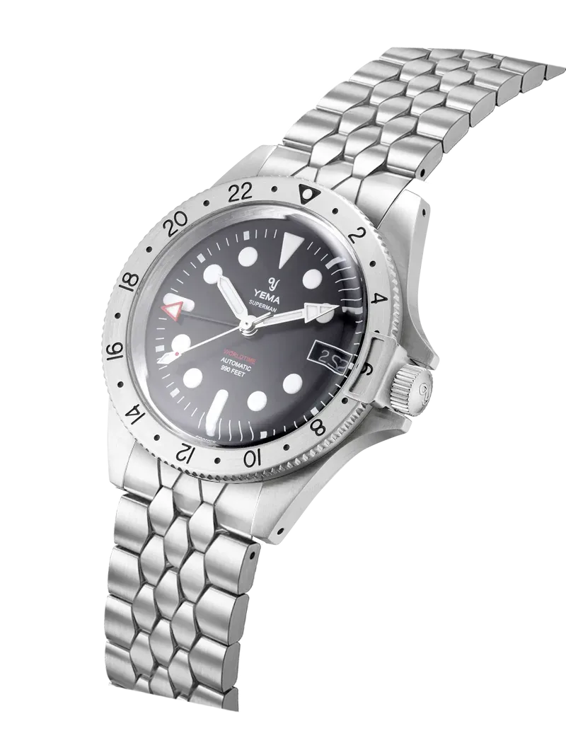 Superman Worldtime GMT Steel Scales Edition