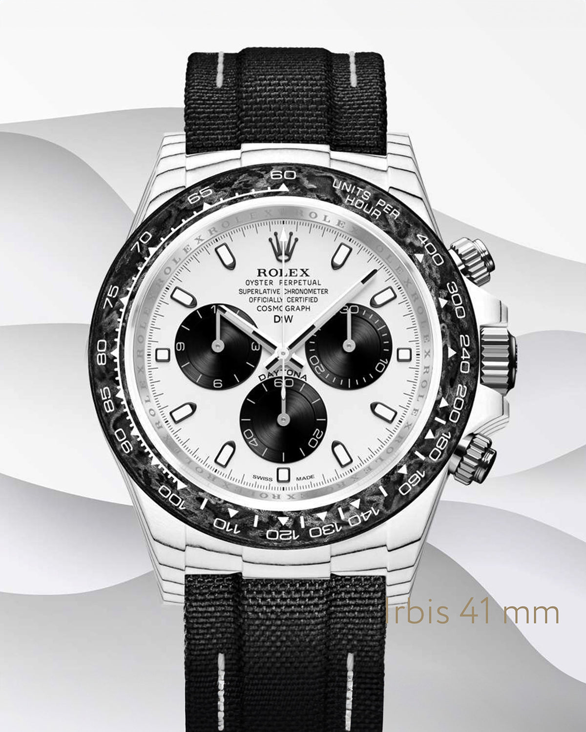 Rolex DiW Daytona 41mm IRBIS Quartz Fiber【1:1 Replica】