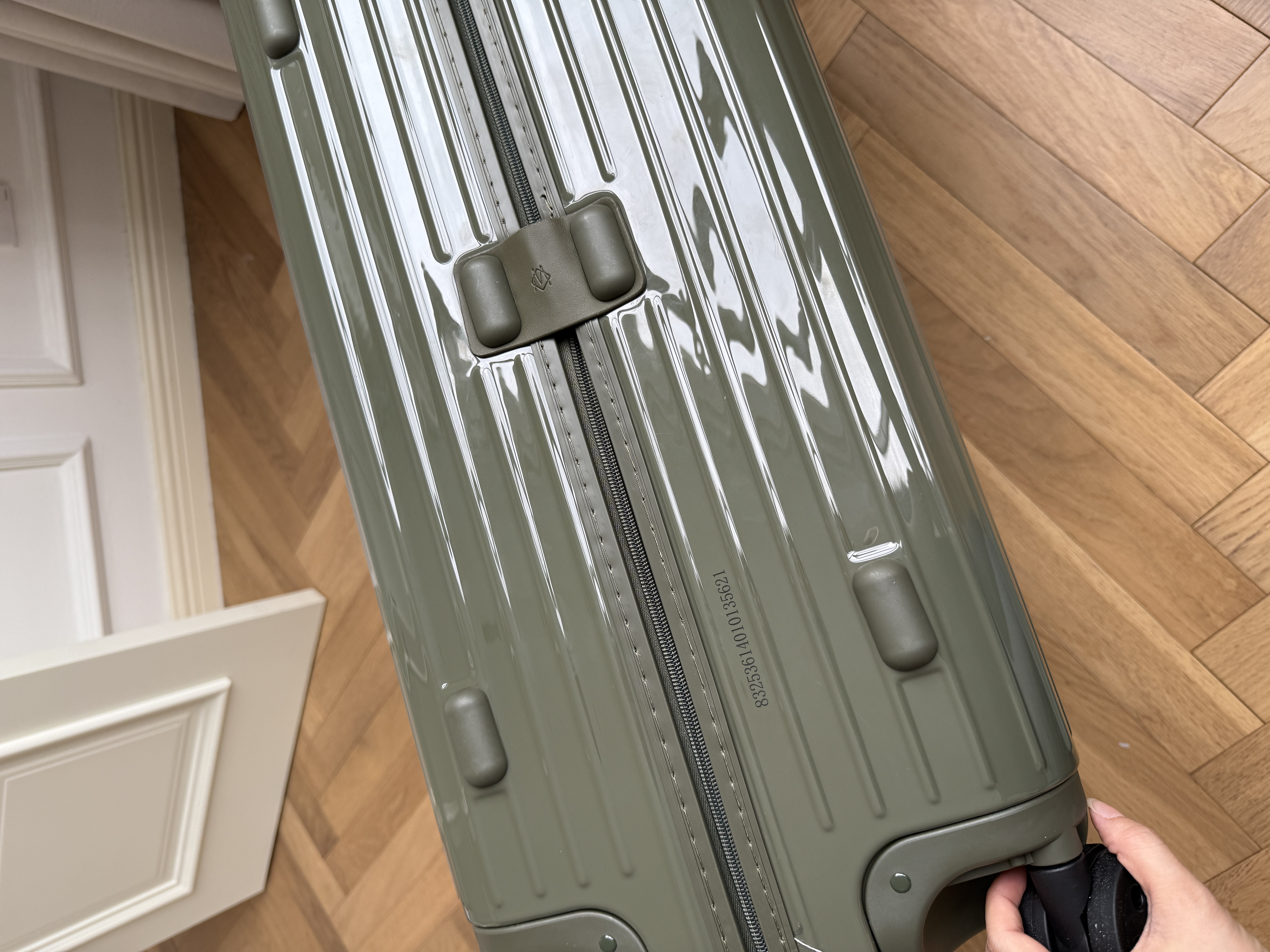 Rimowa Classic Vertical Gloss Aluminum 4-Wheel Check-in Luggage