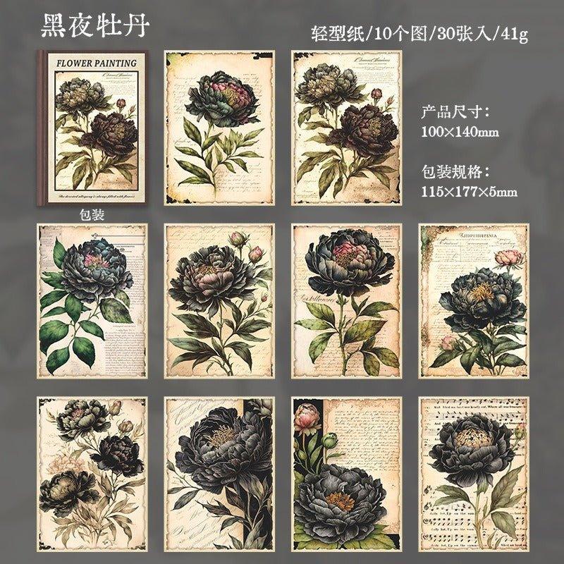 2075 Flower Painting Book Page Series