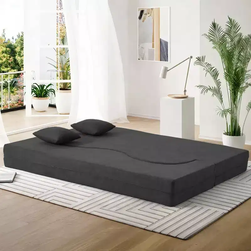 Canapé-lit pliable convertible avec mousse haute densité pour le salon, la chambre d'amis et la chambre à coucher