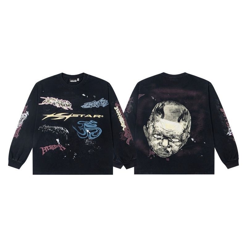 Hellstar Laundry Vintage Long Sleeve T-shirt Loose