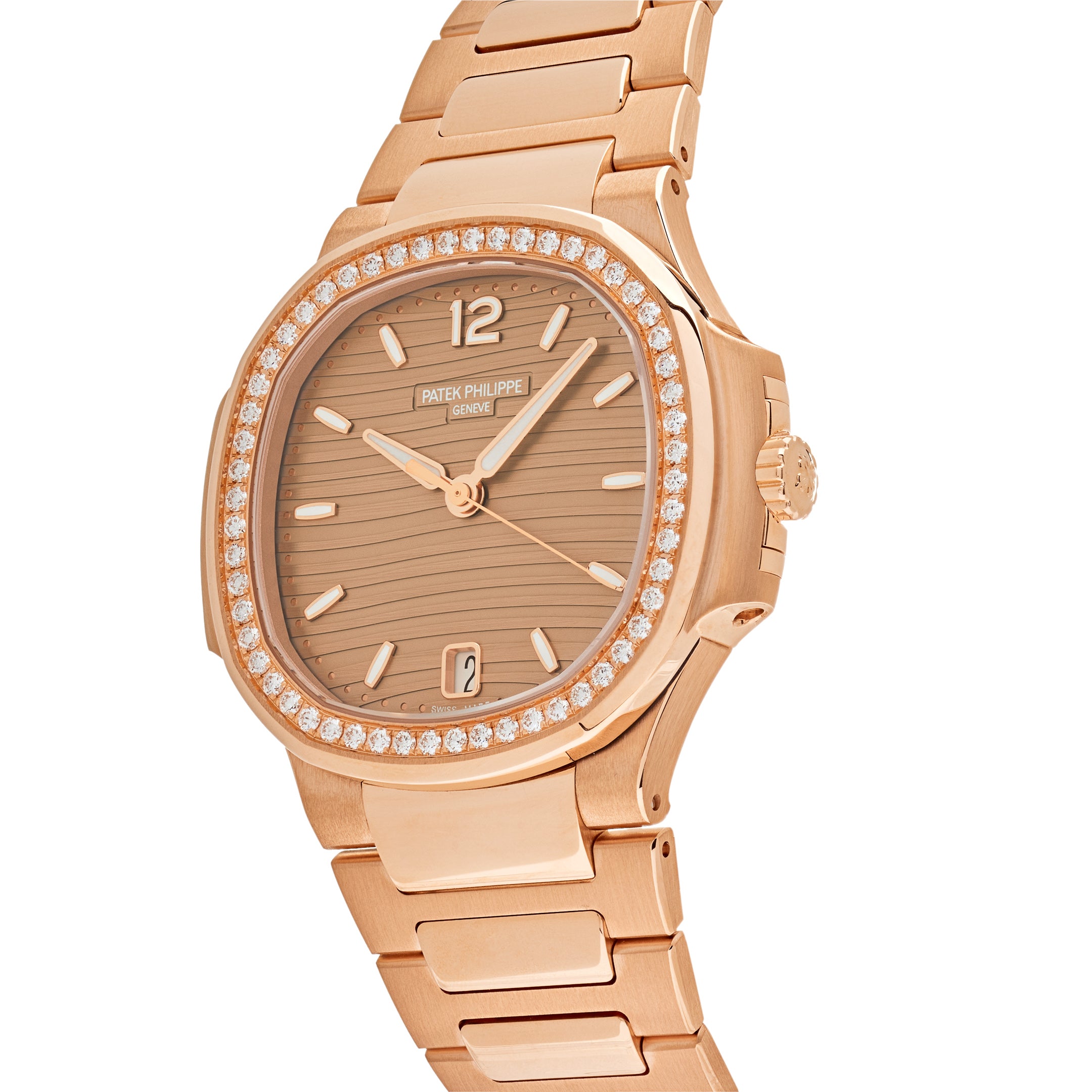 Patek Philippe Nautilus 35.2mm Rose Gold 7118/1200R-010【1:1 Replica】