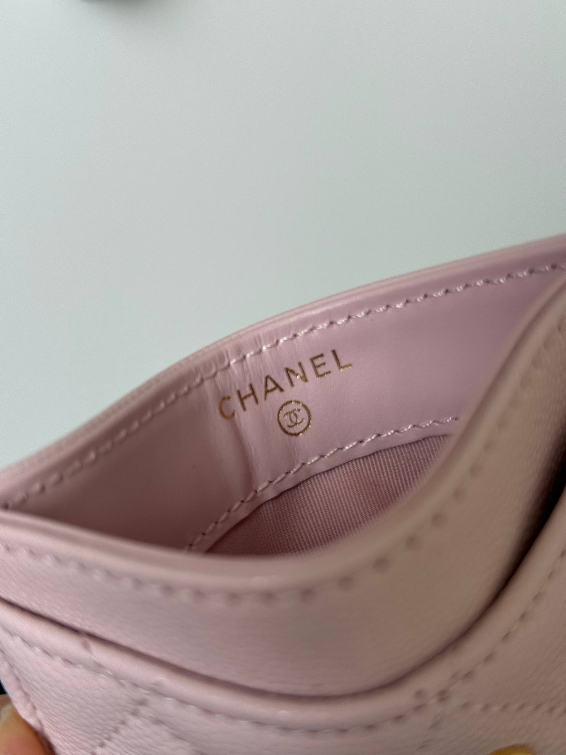 Chanel Classic Quilted Caviar Leather Card Holder