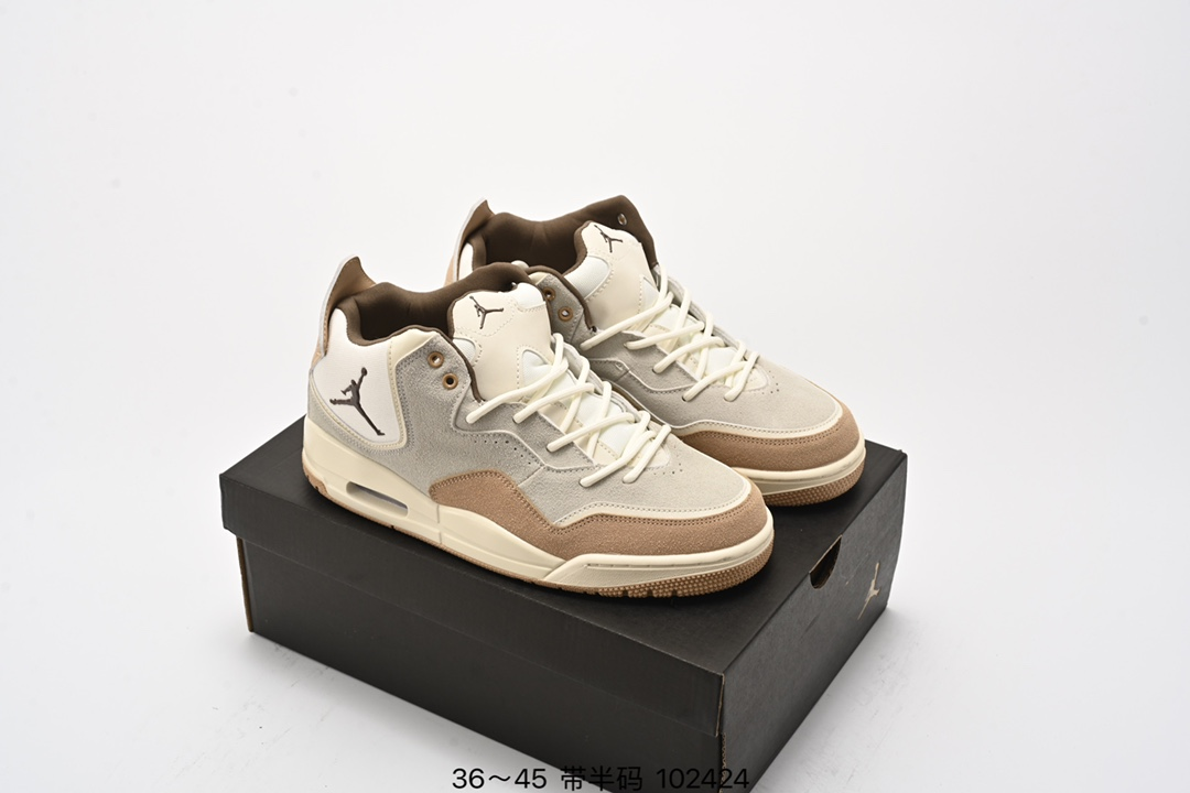 Air Jordan Courtside 23 Beige X Brown Color