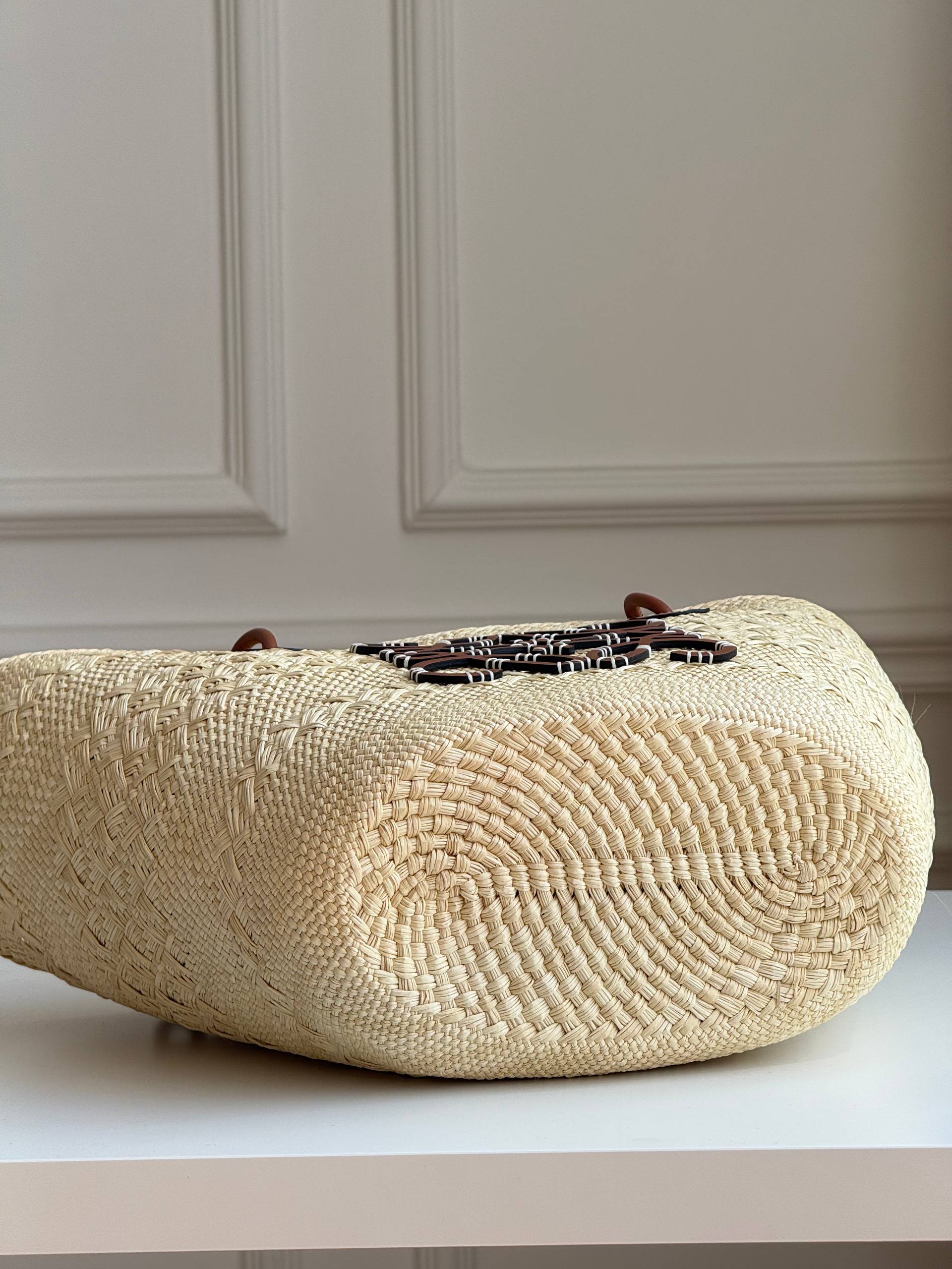 LOEWE Paula's Ibiza Anagram Raffia Basket Bag