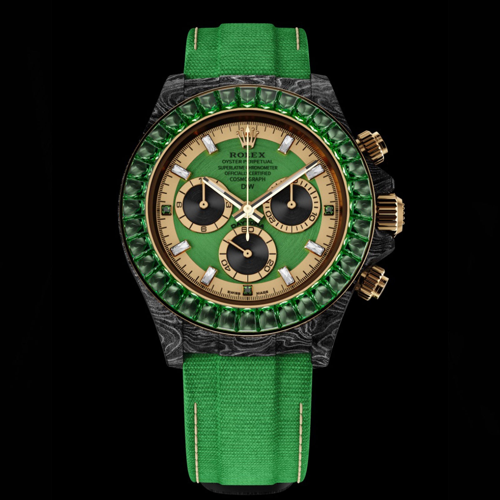 Rolex DiW Daytona RAINBOW EMERALD【1:1 Replica】